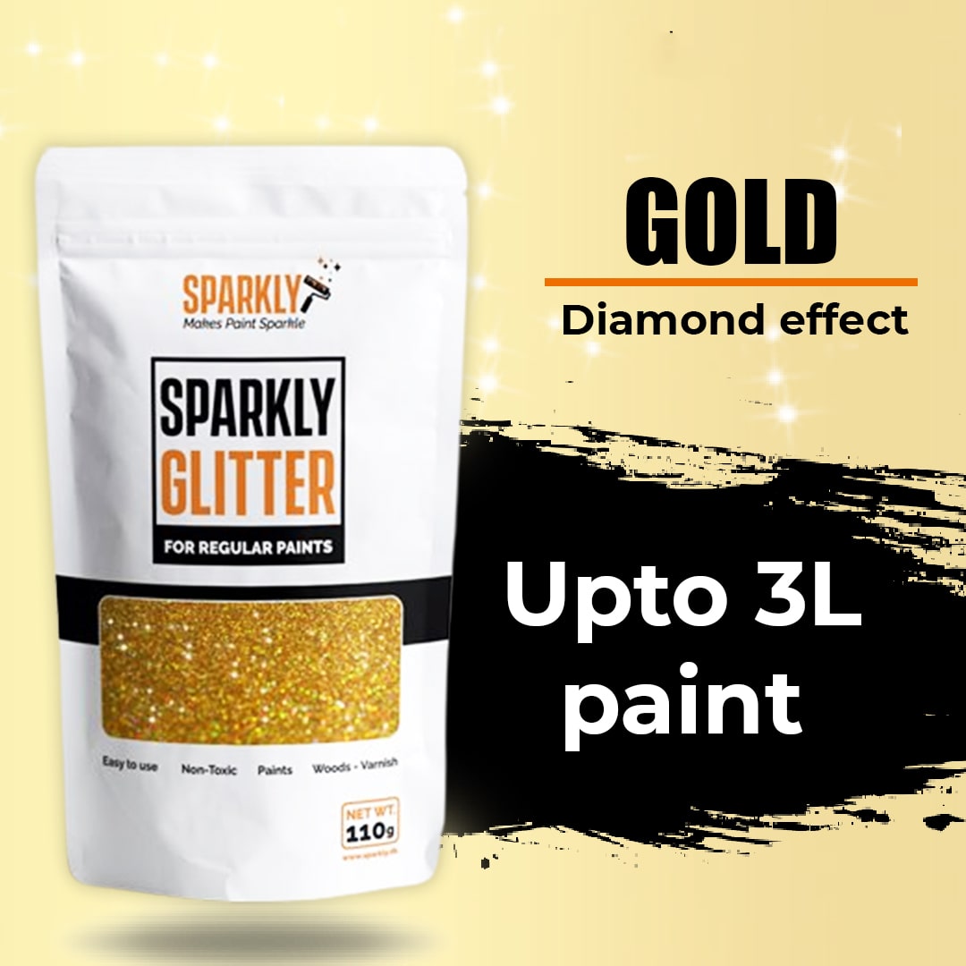 Gold Paint Glitter –